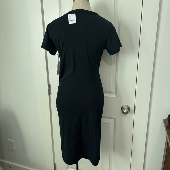 New LNA XS Black Fitted Cutout Dress ~ Modern Party Night Out Travel - Picture 2 of 7